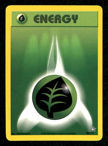Leaf Energy Neo Genesis NM, 108/111 Pokemon Card