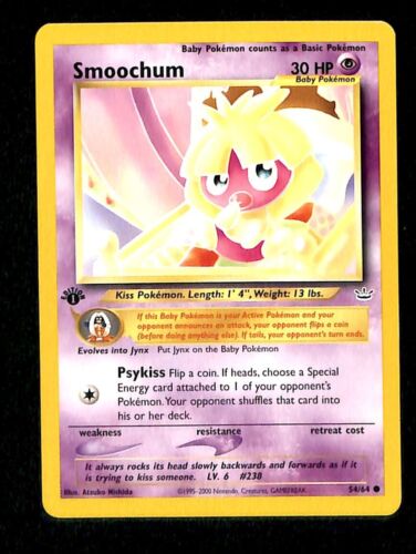 Smoochum Neo Revelations 1st Edition NM, 54/64 Pokemon Card