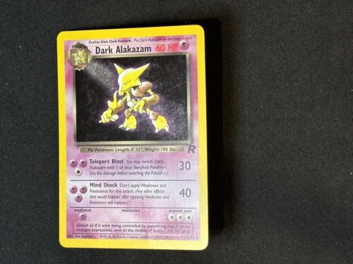 Dark Alakazam Holo Team Rocket EX, 1/82 Pokemon Card