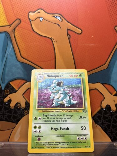 Nidoqueen Holo Jungle EX, 7/64 Pokemon Card