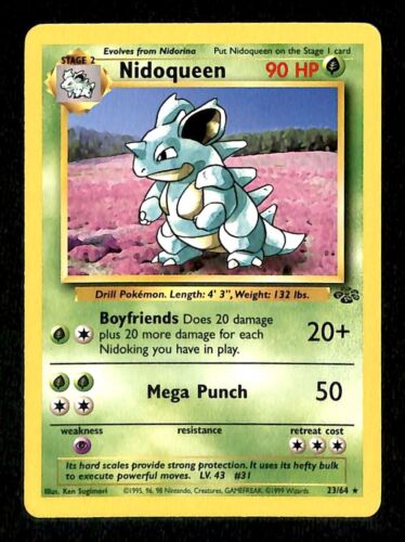 Nidoqueen Jungle NM, 23/64 Pokemon Card