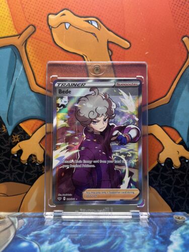 Bede Full Art Sword And Shield Base NM, 199/202 Pokemon Card