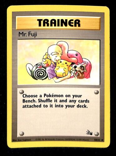 Mr Fuji Fossil NM, 58/62 Pokemon Card