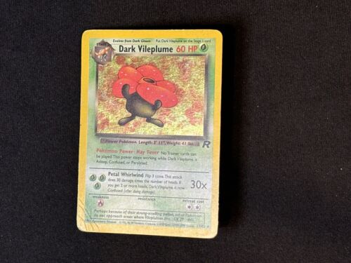 Dark Vileplume Holo Team Rocket VG, 13/82 Pokemon Card