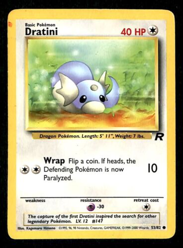 Dratini Team Rocket VG, 53/82 Pokemon Card.