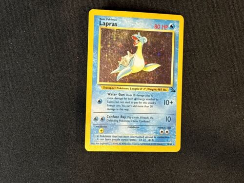Lapras Holo Fossil EX, 10/62 Pokemon Card