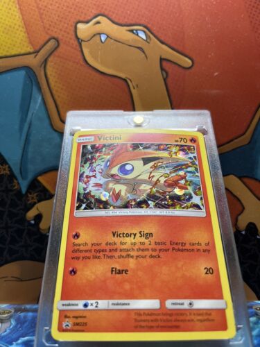 Victini Holo Black Star Promo SM225, NM Pokemon Card