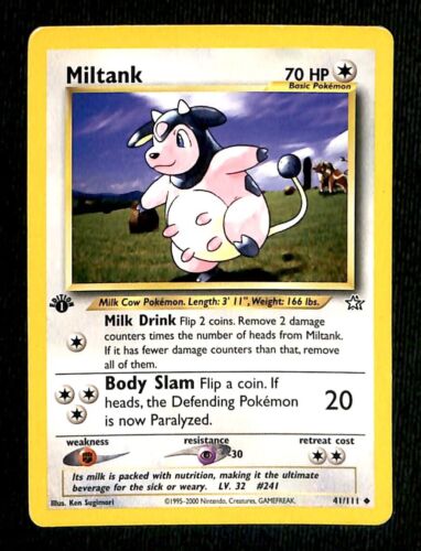 Miltank 1st Edition Neo Genesis EX, 41/111 Pokemon Card