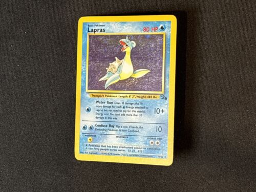 Lapras Holo Fossil EX, 10/62 Pokemon Card