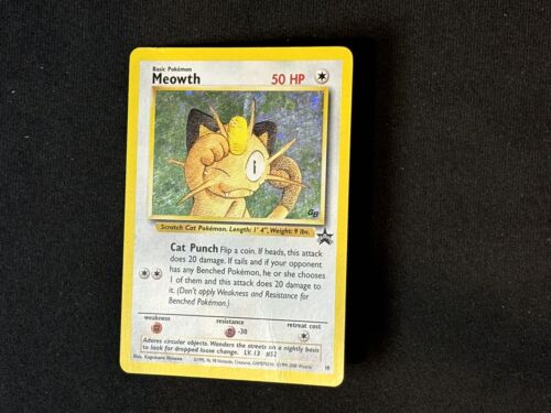 Meowth Game Boy Black Star Promo 10, VG Pokemon Card