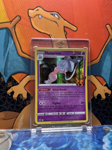 Hatterene Holo Trick Or Trade NM, 073/198 Pokemon Card. Hatterene Holo Trick Or Trade NM, 073/198 Pokemon Card.