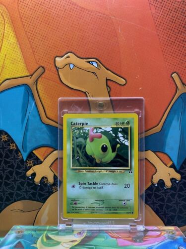 Caterpie Neo Discovery NM, 53/75 Pokemon Card.