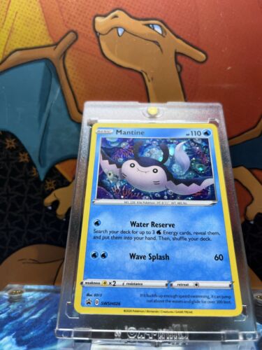 Mantine Holo Black Star Promo SWSH026, NM Pokemon Card