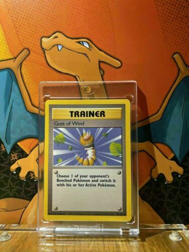 Gust Of Wind Base Set 1999 Unlimited Print EX, 93/102 Pokemon Card.