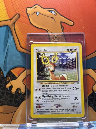 Stantler Neo Genesis VG, 76/111 Pokemon Card