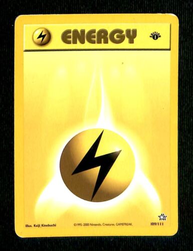 Electric Energy 1st Edition Neo Genesis VG, 109/111 Pokemon Card