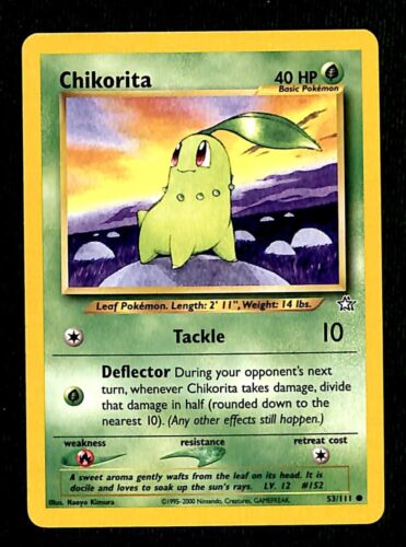 Chikorita Neo Genesis NM, 53/111 Pokemon Card