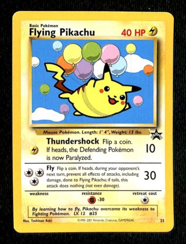 Flying Pikachu Black Star Promo 25, NM Pokemon Card