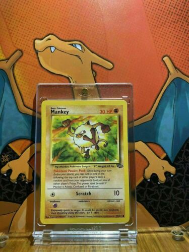 Mankey Jungle NM 55/64 Pokemon Card