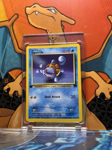 Squirtle Team Rocket 1st Edition NM, 68/82 Pokemon Card.