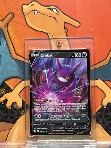 Crobat V Ultra Rare Darkness Ablaze 104/189, NM Pokemon Card