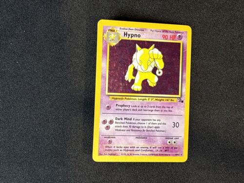 Hypno Holo Fossil EX, 8/62 Pokemon Card