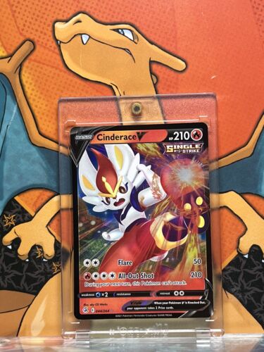 Cinderace V Ultra Rare Fusion Strike 043/264, NM Pokemon Card