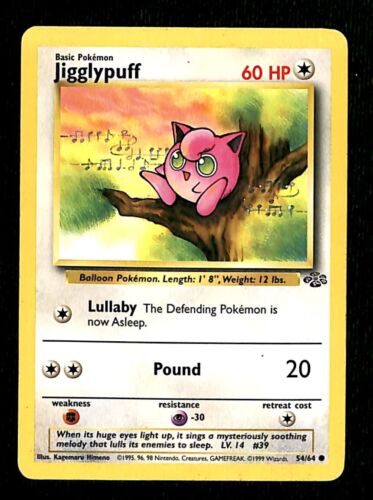 Jigglypuff Jungle VG 54/64 Pokemon Card