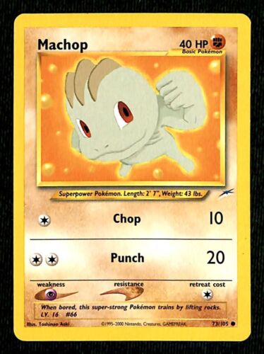 Machop Neo Destiny EX, 73/105 Pokemon Card