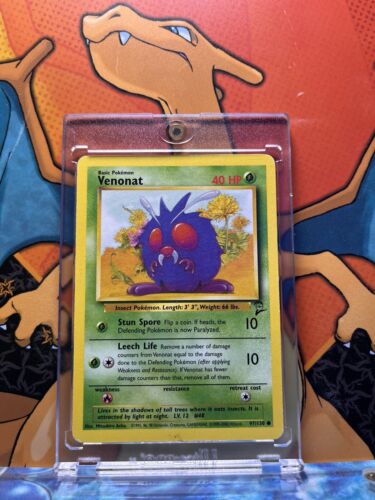 Venonat Base Set 2 EX, 97/130 Pokemon Card