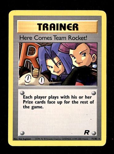 Here Comes Team Rocket! Team Rocket VG, 71/82 Pokemon Card.