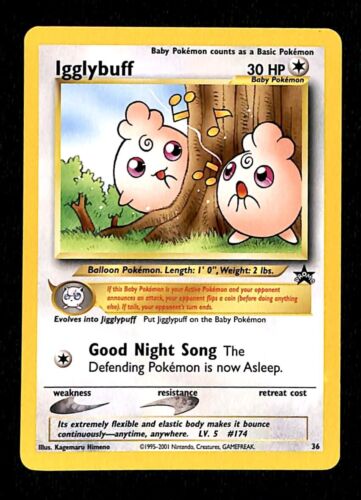 Igglybuff Black Star Promo 36, NM Pokemon Card