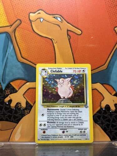 Clefable Holo Jungle EX, 1/64 Pokemon Card