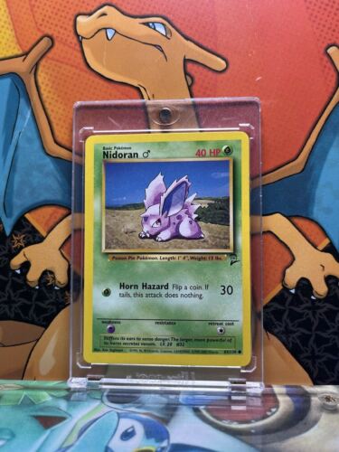 Nidoran Base Set 2 NM 83/130 Pokemon Card