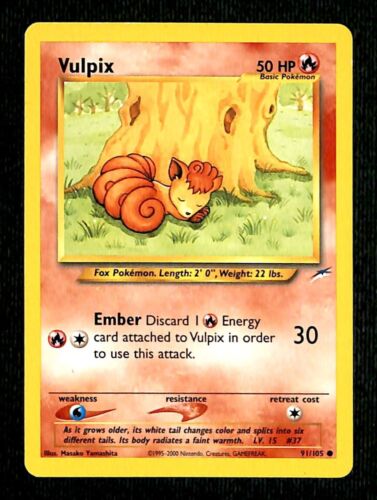 Vulpix Neo Destiny EX, 91/105 Pokemon Card
