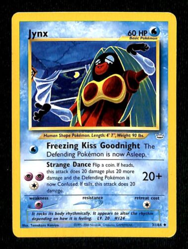 Jynx Neo Revelations EX, 31/64 Pokemon Card