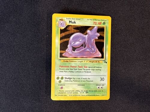 Muk Holo Fossil EX, 13/62 Pokemon Card