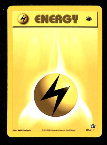 Electric Energy 1st Edition Neo Genesis EX, 109/111 Pokemon Card