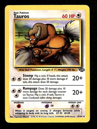 Tauros Jungle EX, 47/64 Pokemon Card