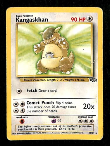 Kangaskhan Jungle VG, 21/64 Pokemon Card