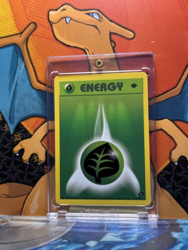 Grass Energy 1st Edition Gym Challenge NM, 129/132 Pokemon Card