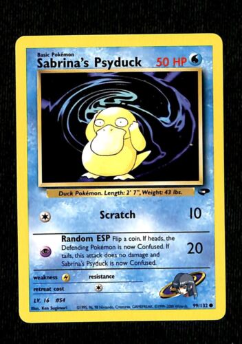 Sabrinas Psyduck Gym Challenge EX, 99/132 Pokemon Card