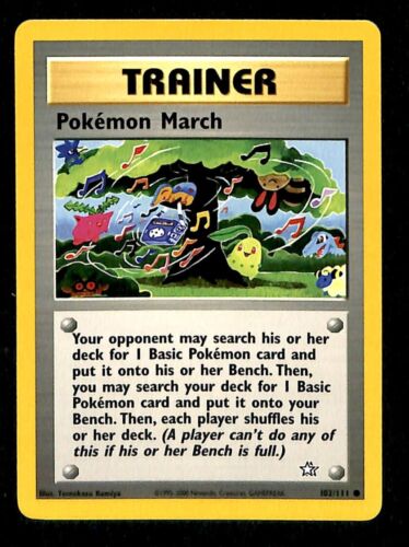 Pokemon March Neo Genesis NM, 102/111 Pokemon Card