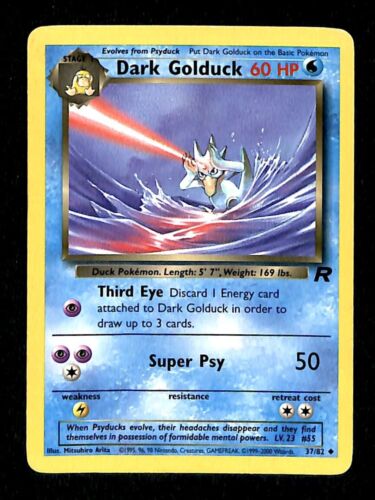 Dark Golduck Team Rocket EX, 37/82 Pokemon Card.