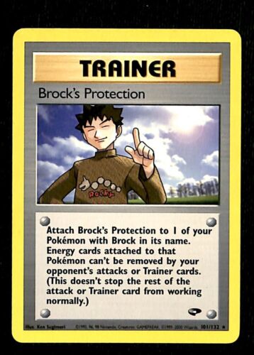 Brocks Protection Gym Challenge NM, 101/132 Pokemon Card