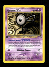 Unown F Neo Discovery 1st Edition EX, 48/75 Pokemon Card.