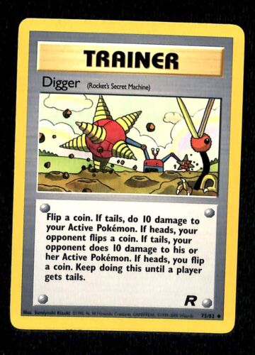 Digger Team Rocket EX, 75/82 Pokemon Card.