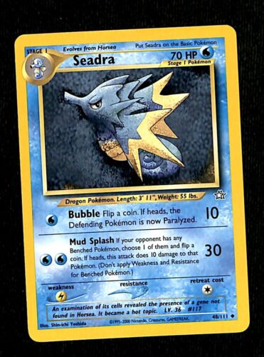 Seadra Neo Genesis NM, 48/111 Pokemon Card