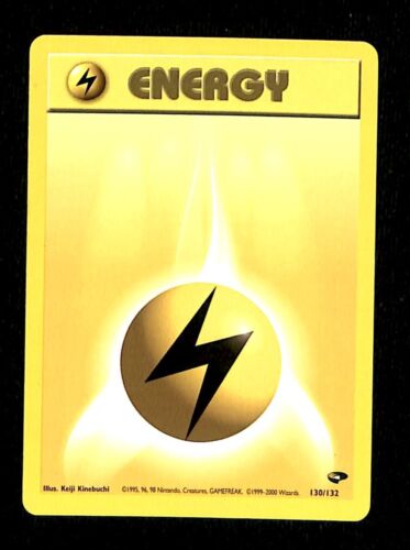 Electric Energy Gym Challenge EX, 130/132 Pokemon Card