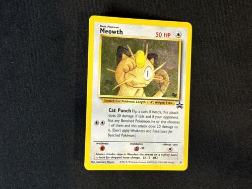 Meowth Game Boy Black Star Promo 10, VG Pokemon Card